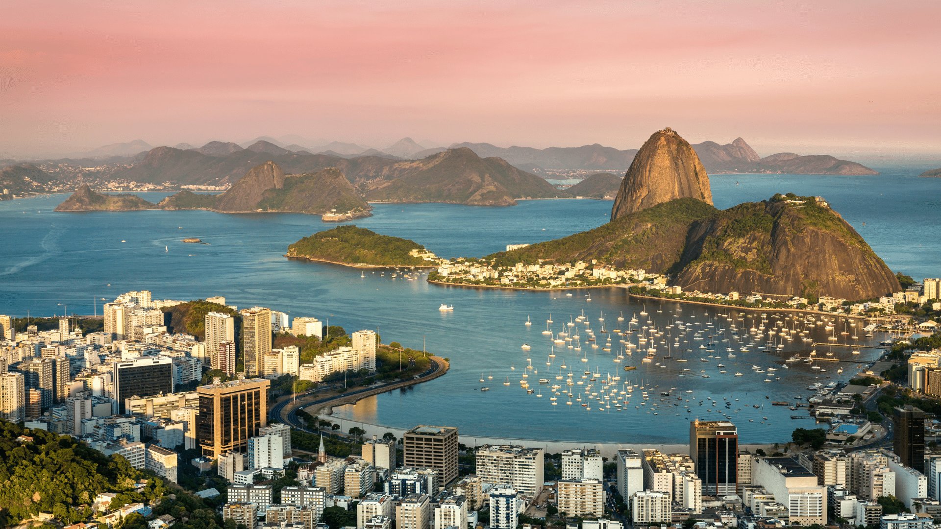 Visão aérea da cidade do Rio de Janeiro