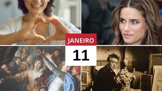 Mulher fazendo o símbolo de coração com a mão, Amanda Peet , São Tomás Cori e Alberto Giacometti