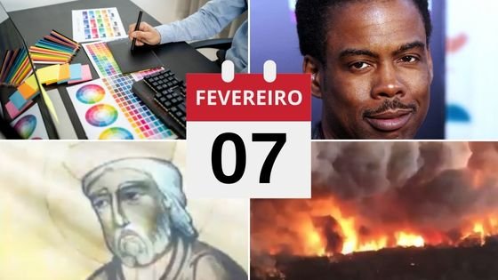 Gride das imagens dos fatos de 07 de fevereiro