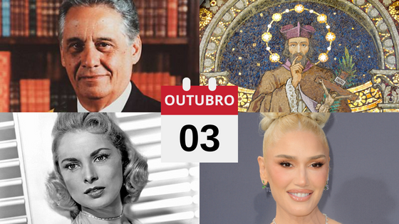 Montagem com pessoas importantes da data