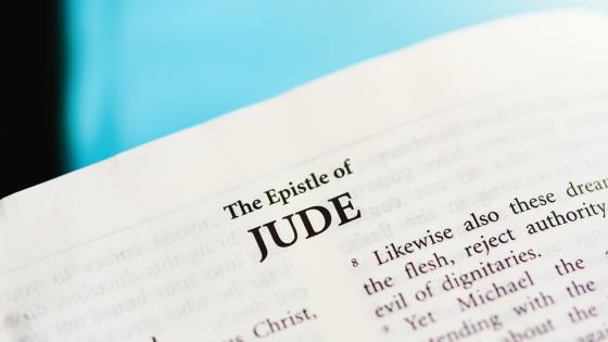 Página da Bíblia com a epístola de Judas