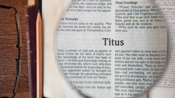 Imagem do Livro de Tito na Bíblia
